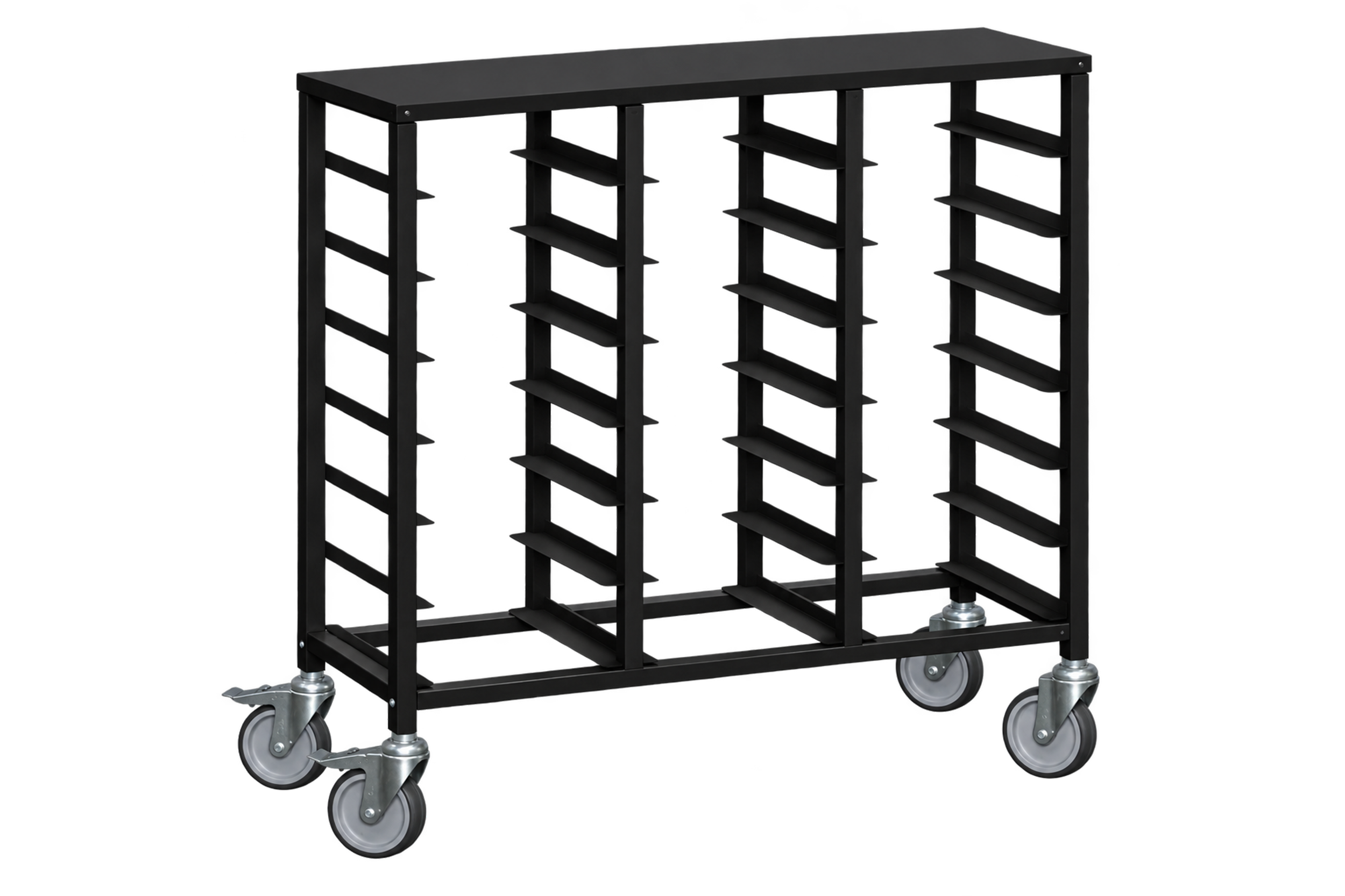 Stativ Brickvagn 21 Brickor Svart