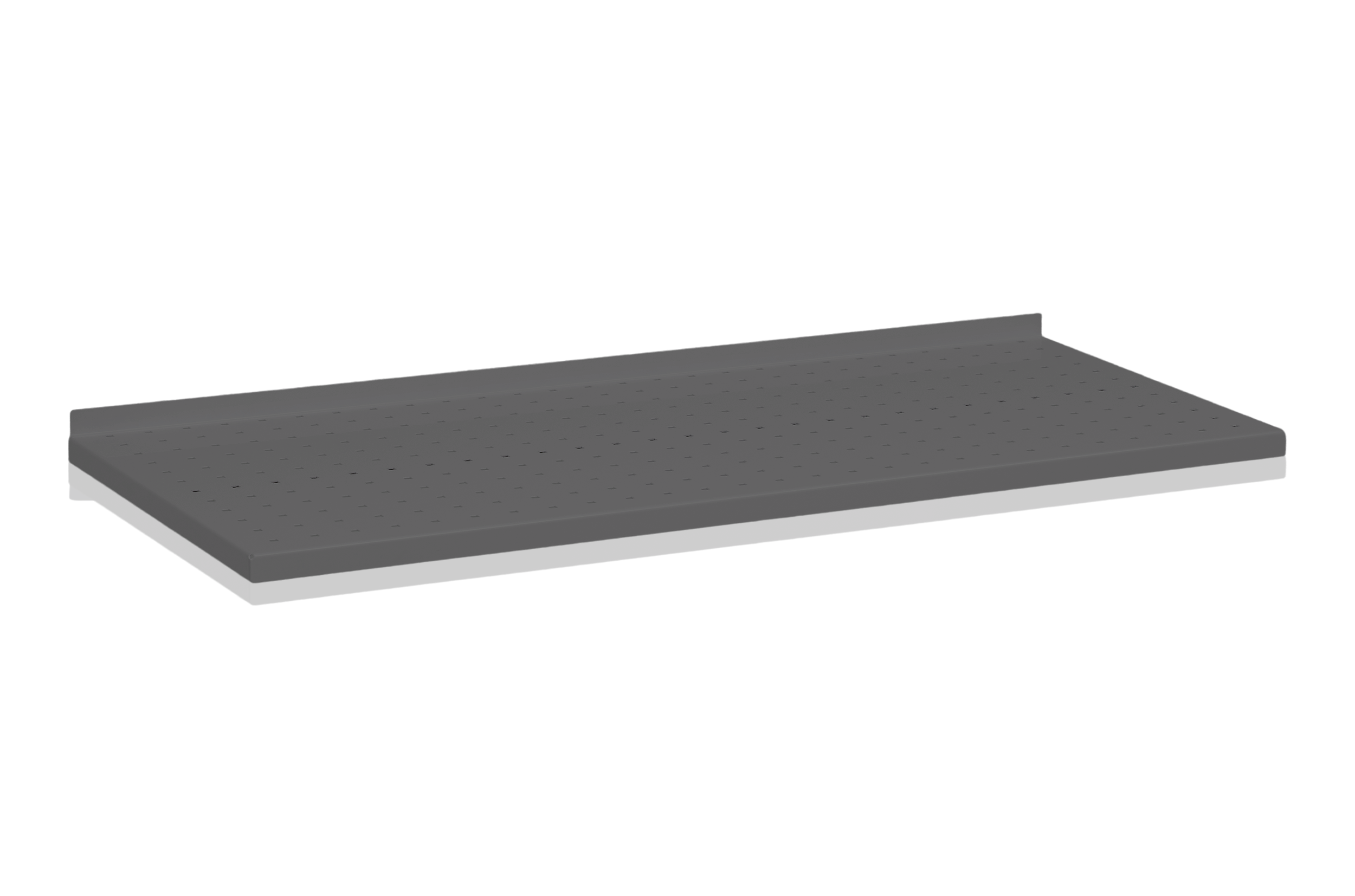 Plåthyllplan Perforerat 900x400 mm Grå